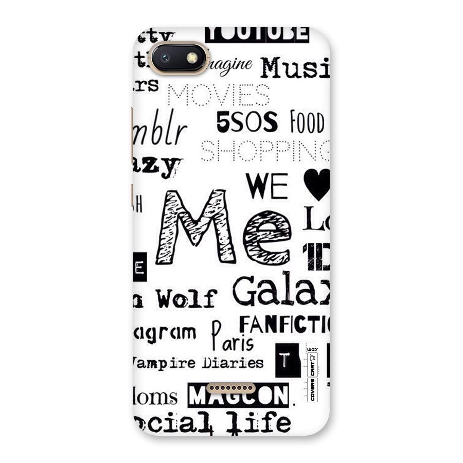 Love Things Back Case for Redmi 6A