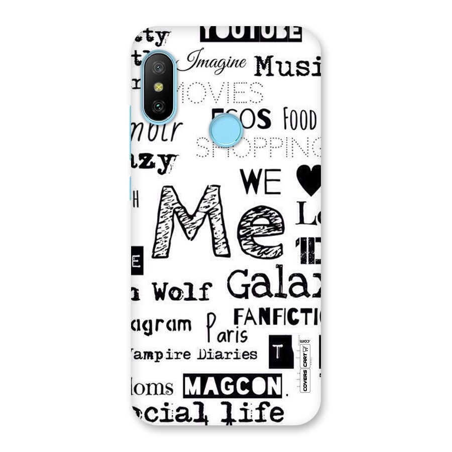 Love Things Back Case for Redmi 6 Pro