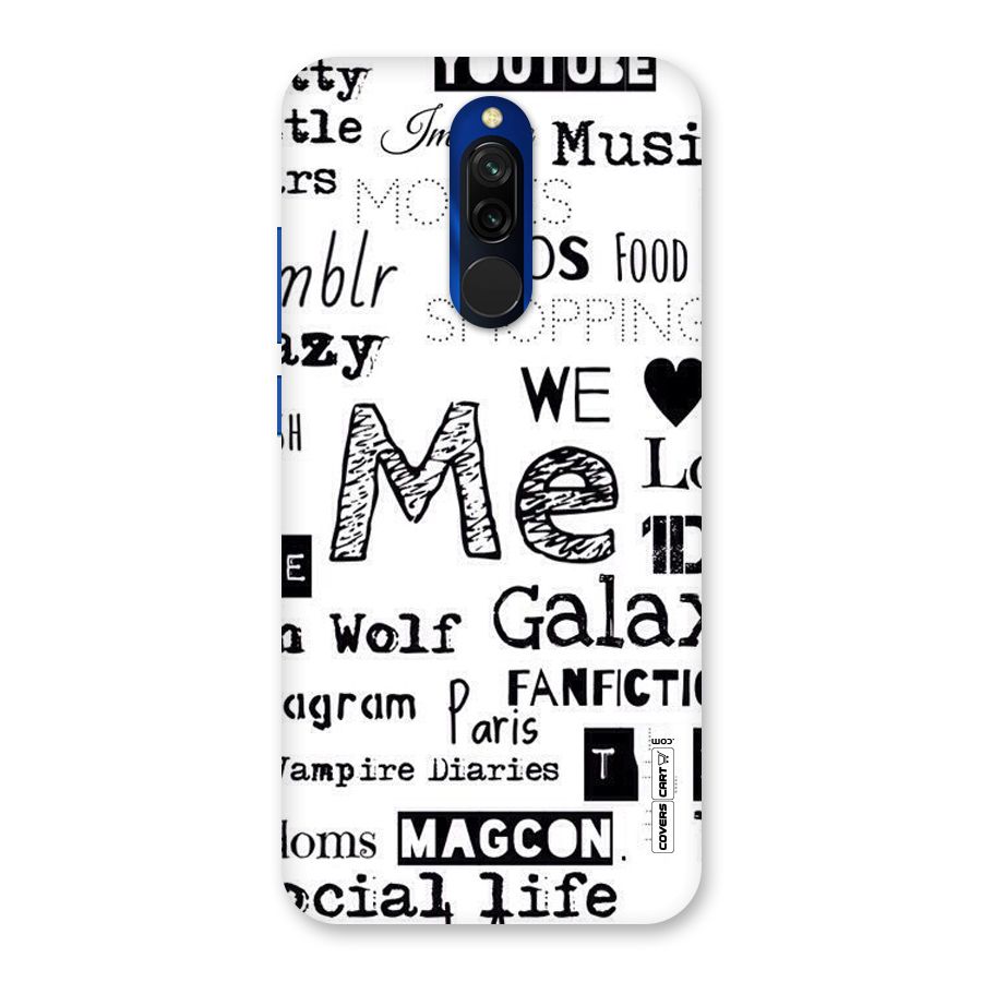 Love Things Back Case for Redmi 8
