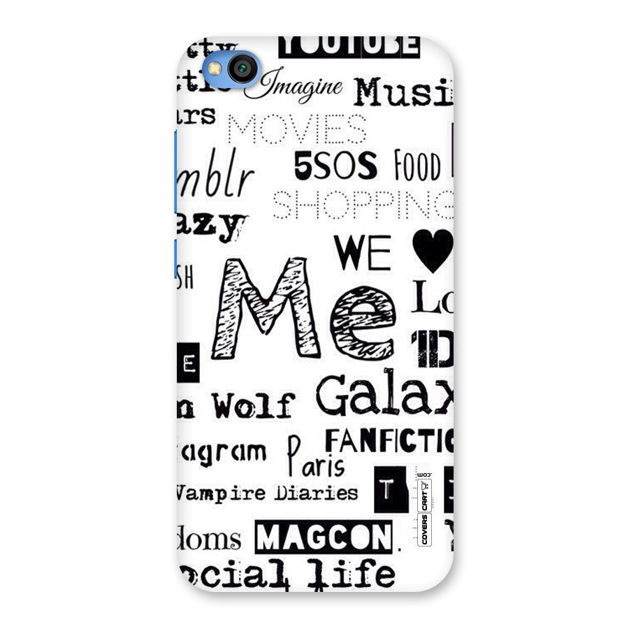 Love Things Back Case for Redmi Go