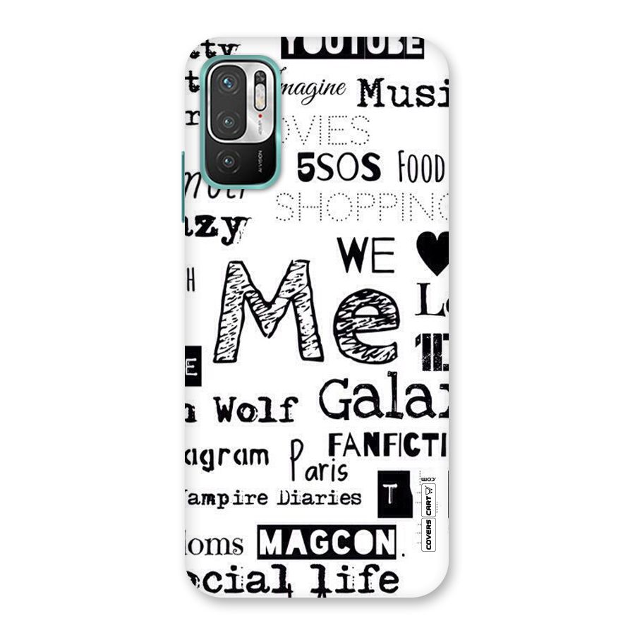 Love Things Back Case for Redmi Note 10T 5G