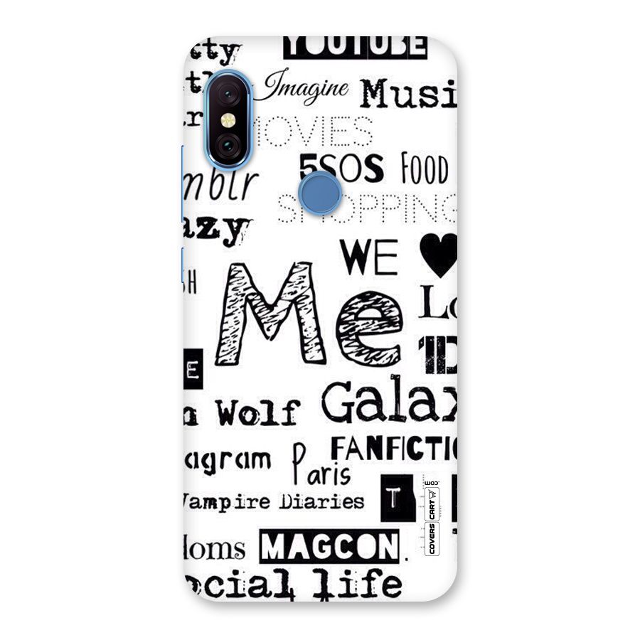 Love Things Back Case for Redmi Note 6 Pro