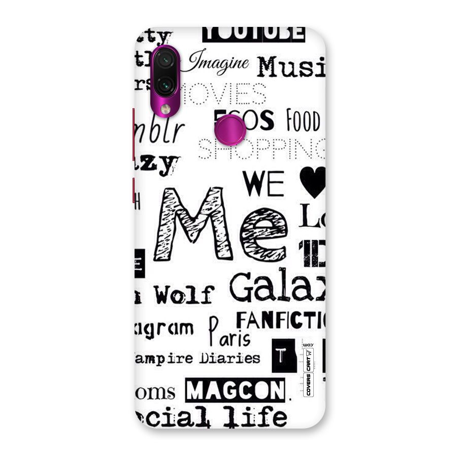 Love Things Back Case for Redmi Note 7 Pro