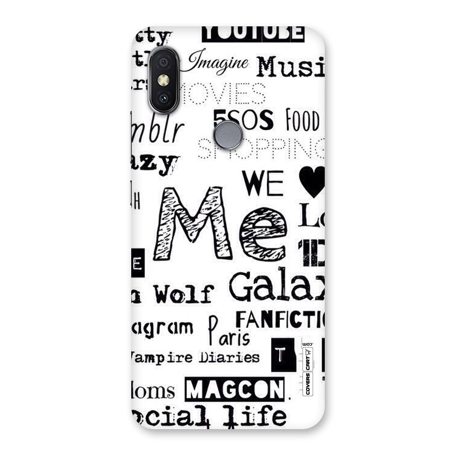 Love Things Back Case for Redmi Y2
