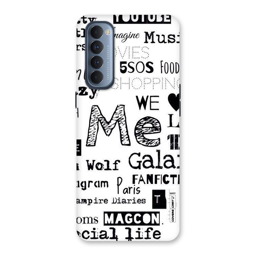 Love Things Back Case for Reno4 Pro