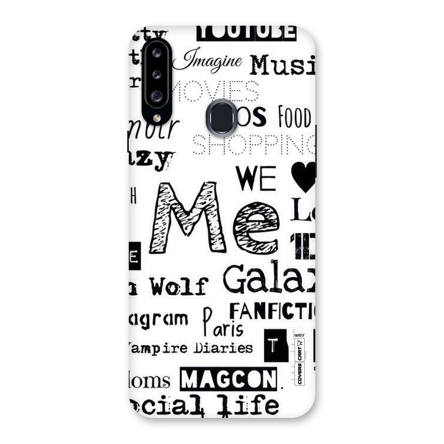 Love Things Back Case for Samsung Galaxy A20s