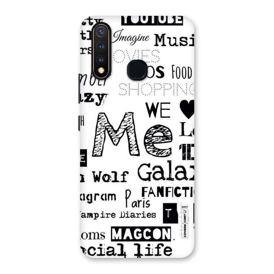 Love Things Back Case for Vivo U20