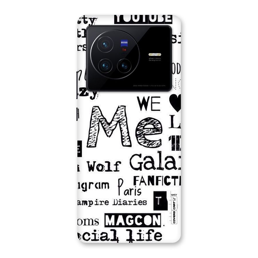 Love Things Back Case for Vivo X80
