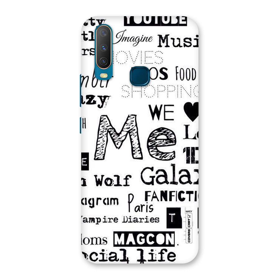 Love Things Back Case for Vivo Y12