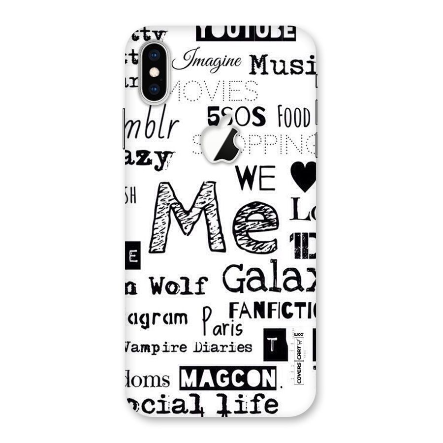 Love Things Back Case for iPhone XS Max Apple Cut