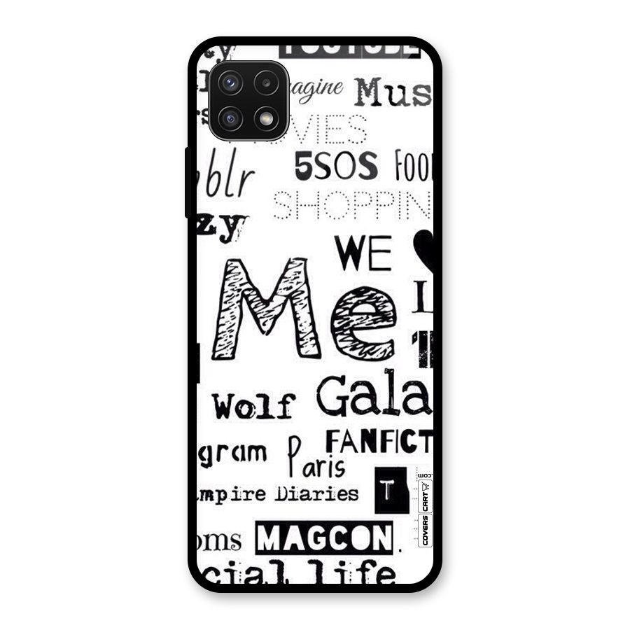 Love Things Glass Back Case for Galaxy A22 5G