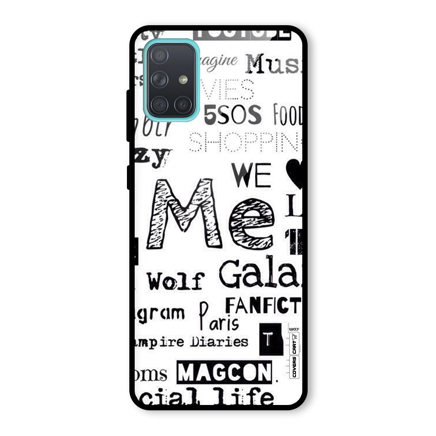 Love Things Glass Back Case for Galaxy A71