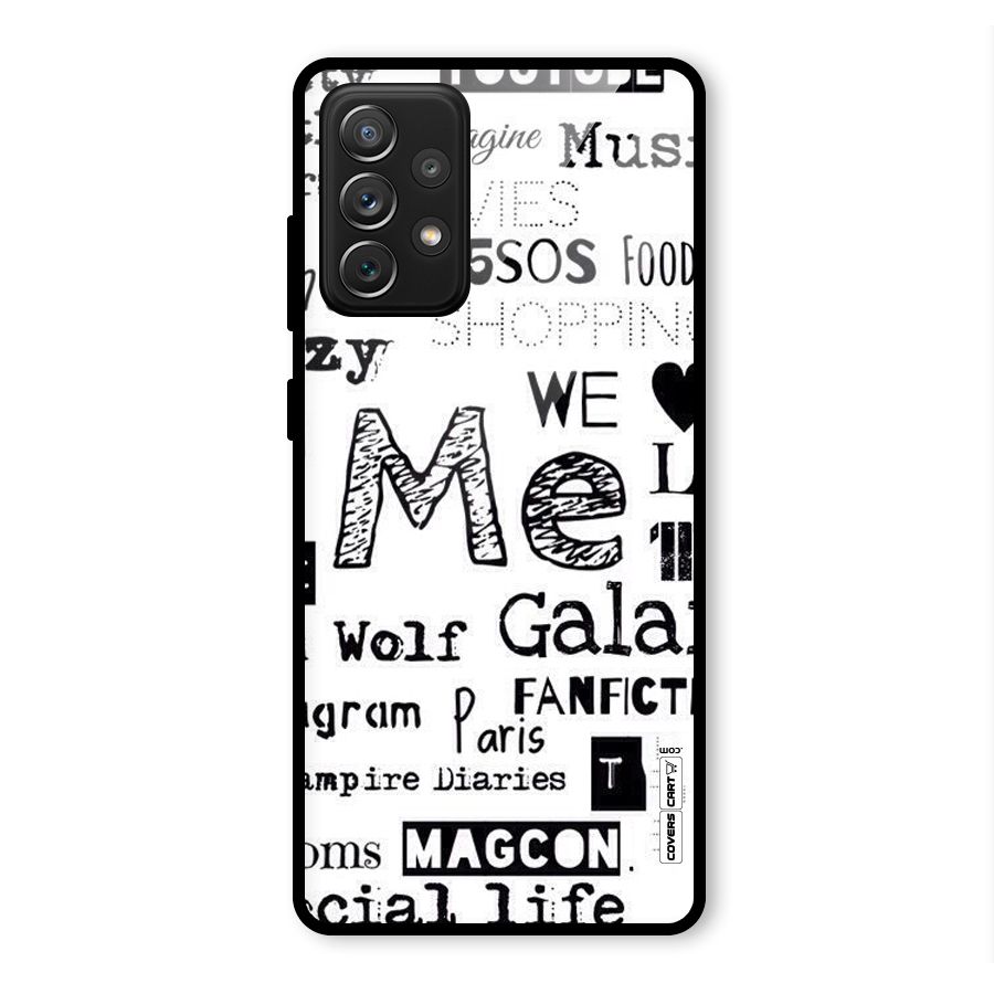 Love Things Glass Back Case for Galaxy A72