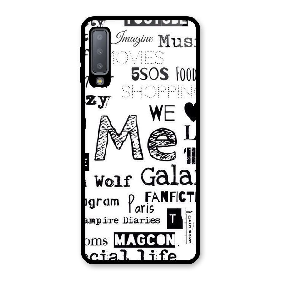 Love Things Glass Back Case for Galaxy A7 (2018)