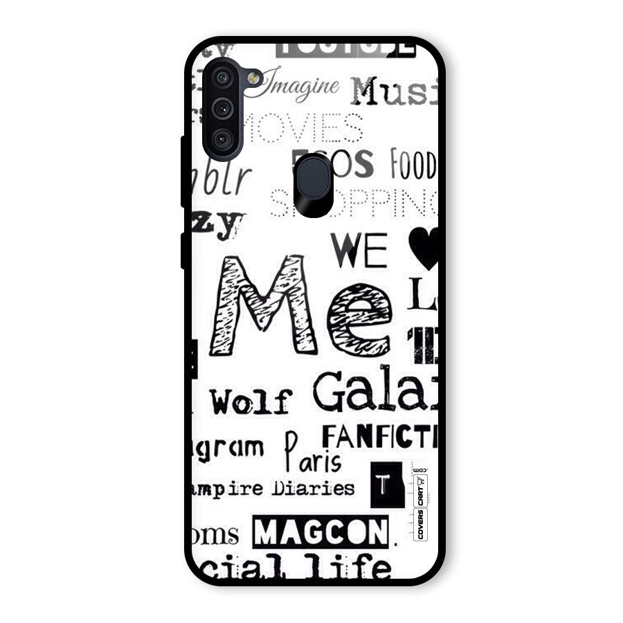 Love Things Glass Back Case for Galaxy M11