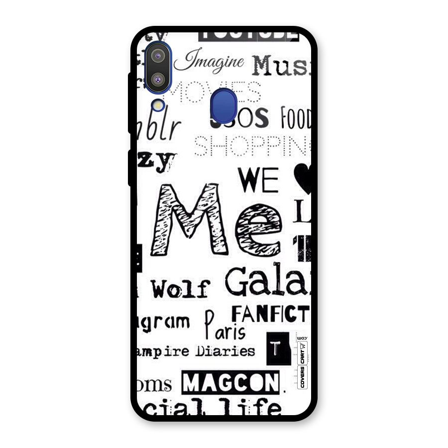 Love Things Glass Back Case for Galaxy M20