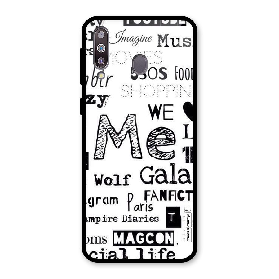 Love Things Glass Back Case for Galaxy M30