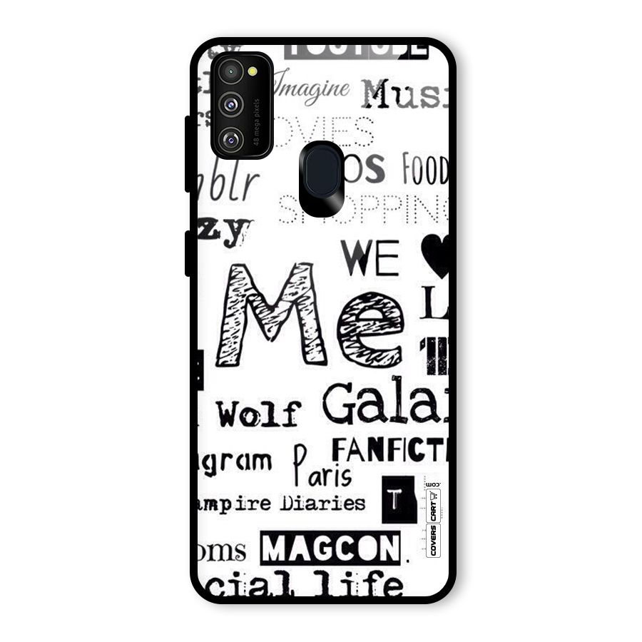 Love Things Glass Back Case for Galaxy M30s