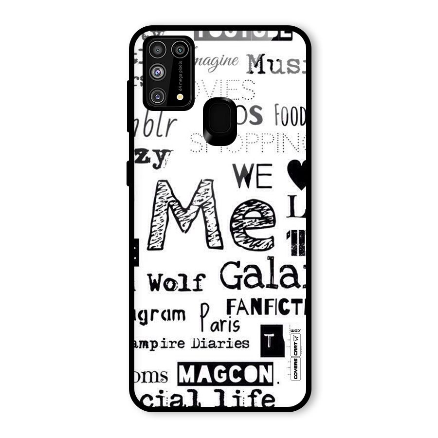Love Things Glass Back Case for Galaxy M31