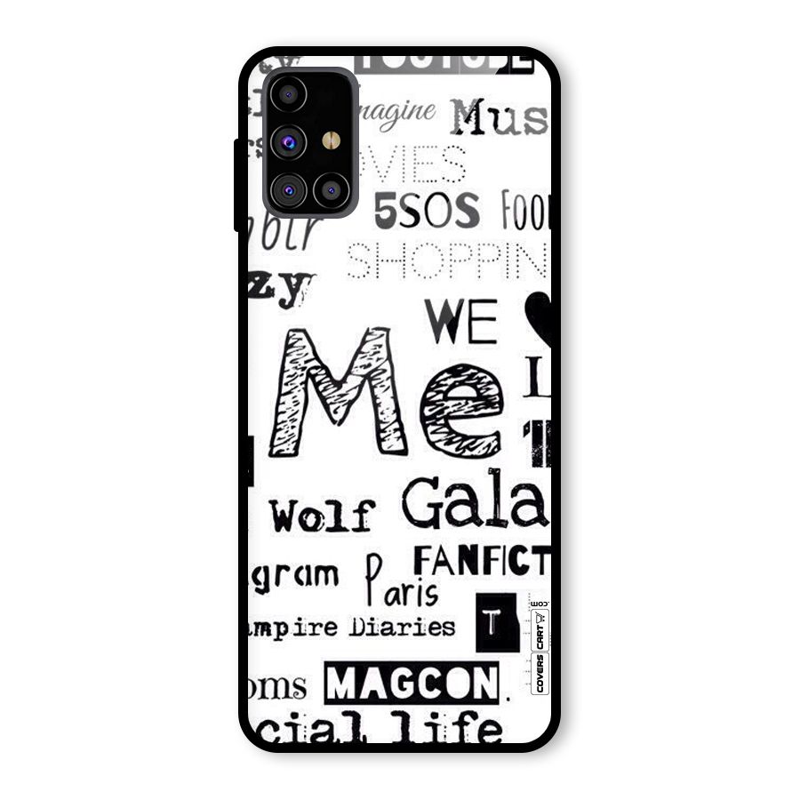 Love Things Glass Back Case for Galaxy M31s