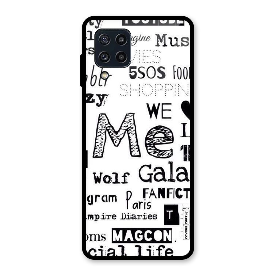 Love Things Glass Back Case for Galaxy M32
