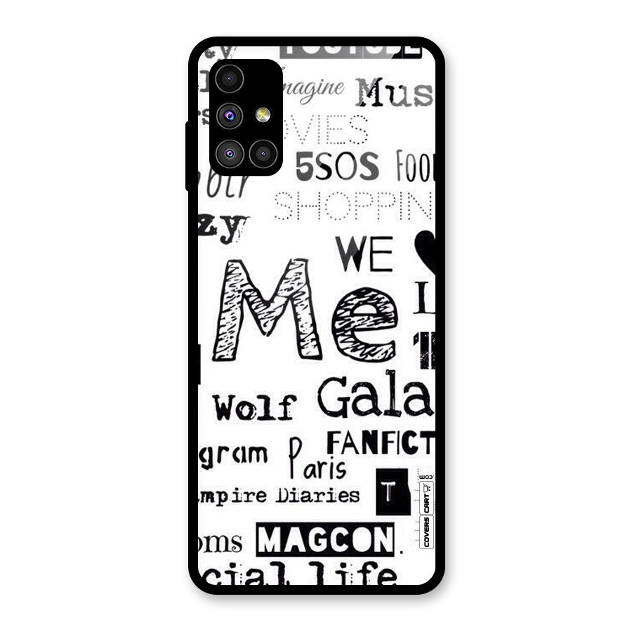 Love Things Glass Back Case for Galaxy M51