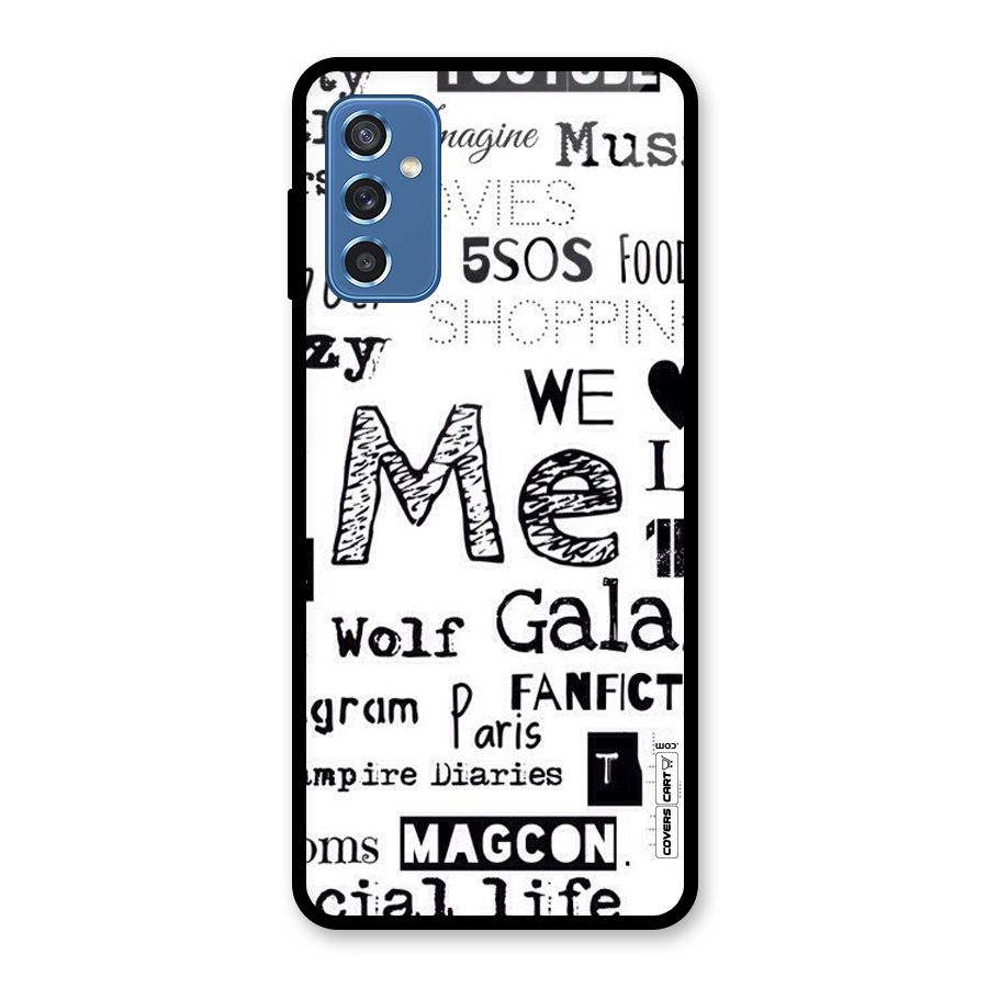 Love Things Glass Back Case for Galaxy M52 5G