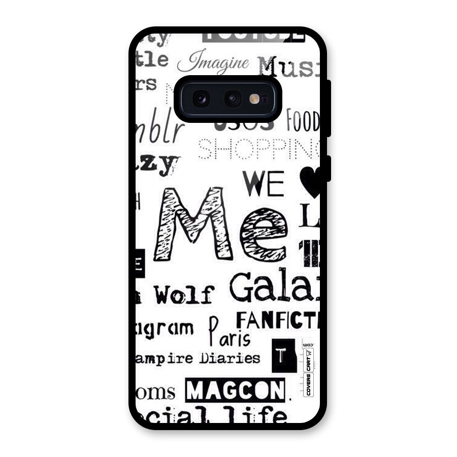 Love Things Glass Back Case for Galaxy S10e