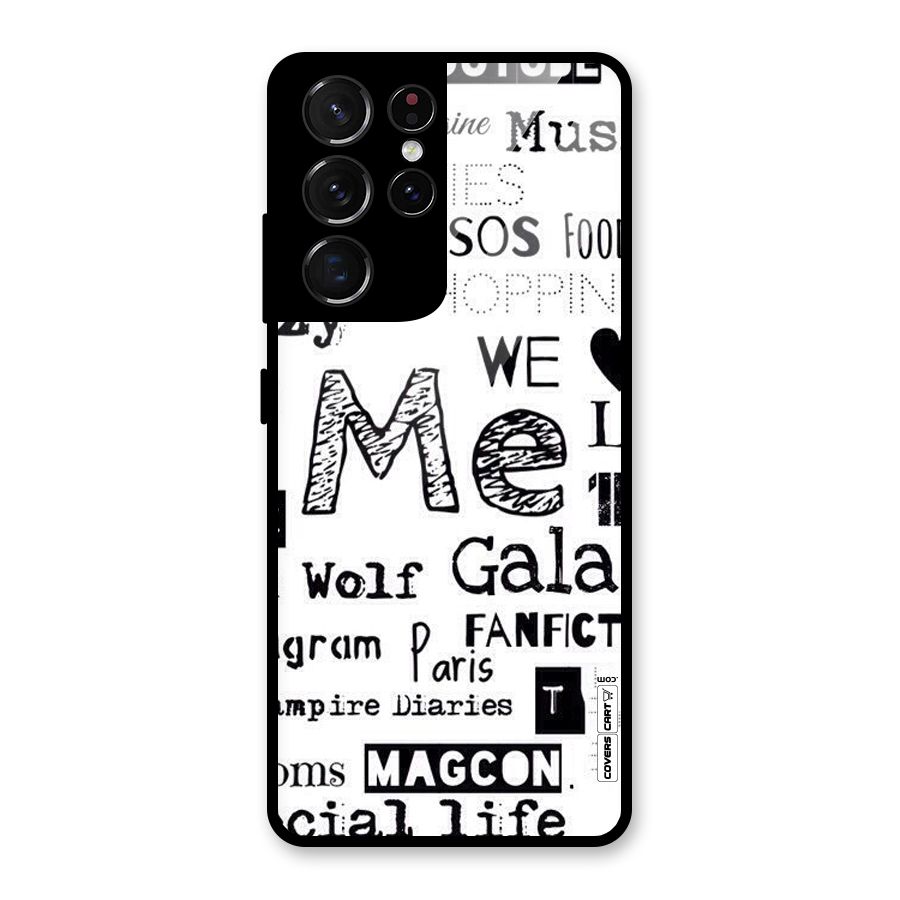 Love Things Glass Back Case for Galaxy S21 Ultra 5G