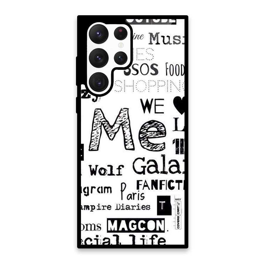 Love Things Glass Back Case for Galaxy S22 Ultra 5G