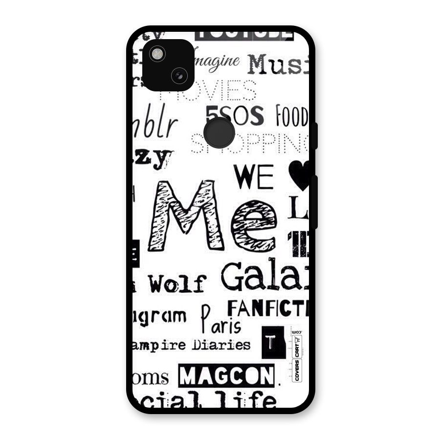 Love Things Glass Back Case for Google Pixel 4a