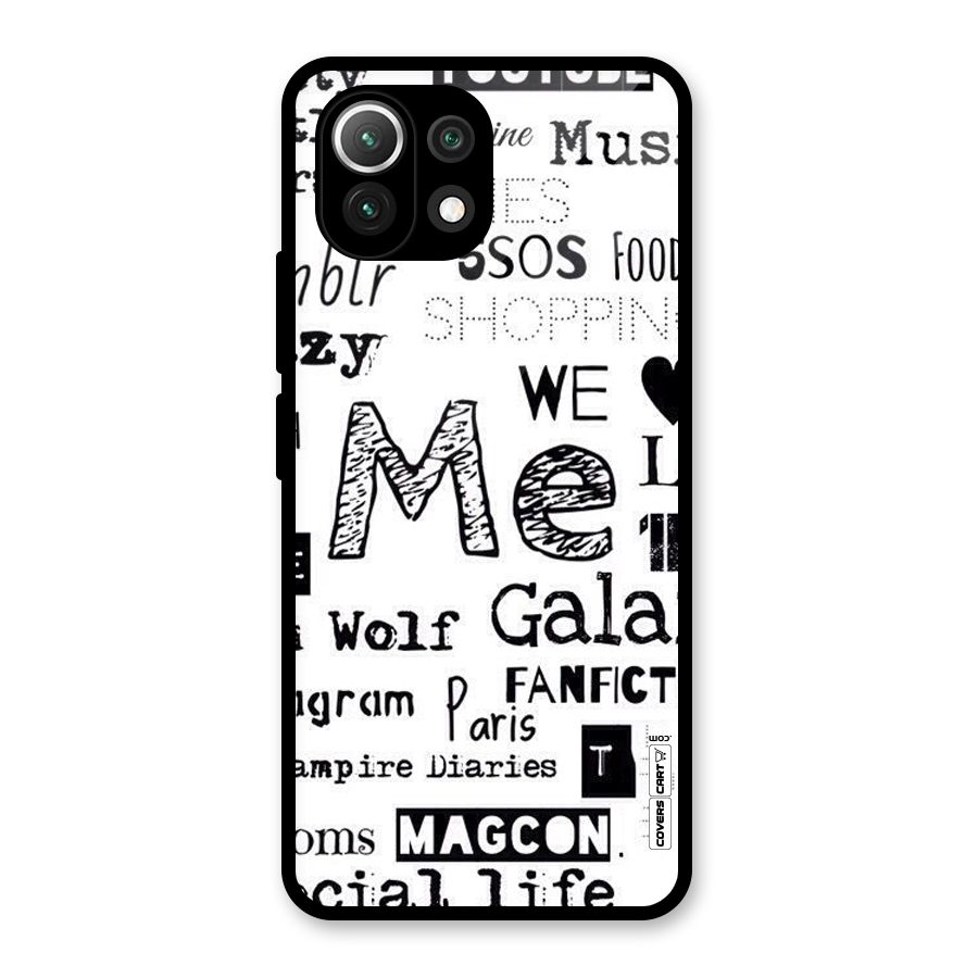 Love Things Glass Back Case for Mi 11 Lite