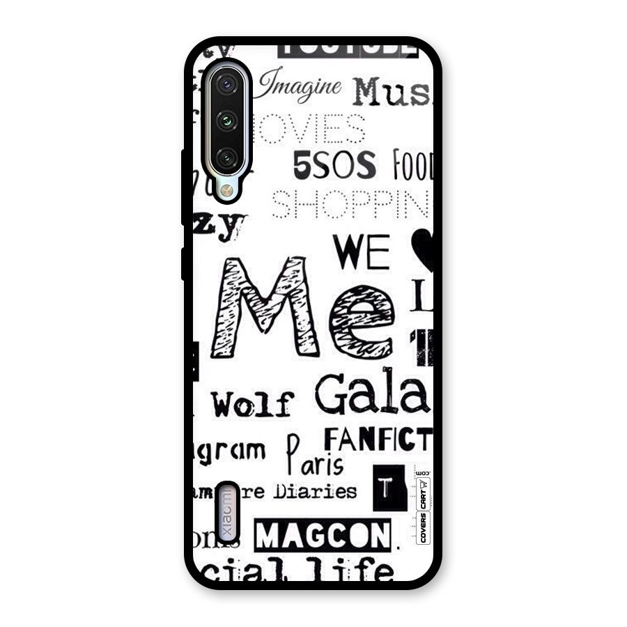 Love Things Glass Back Case for Mi A3