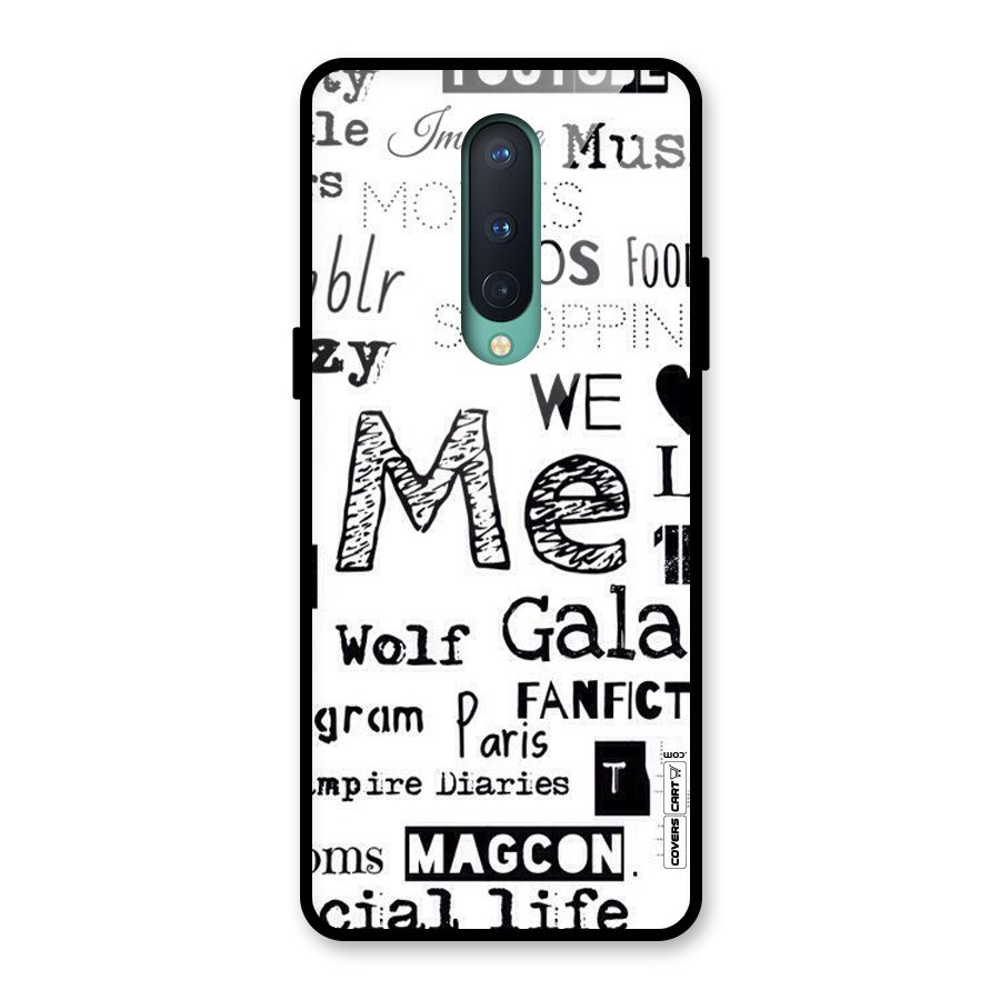 Love Things Glass Back Case for OnePlus 8