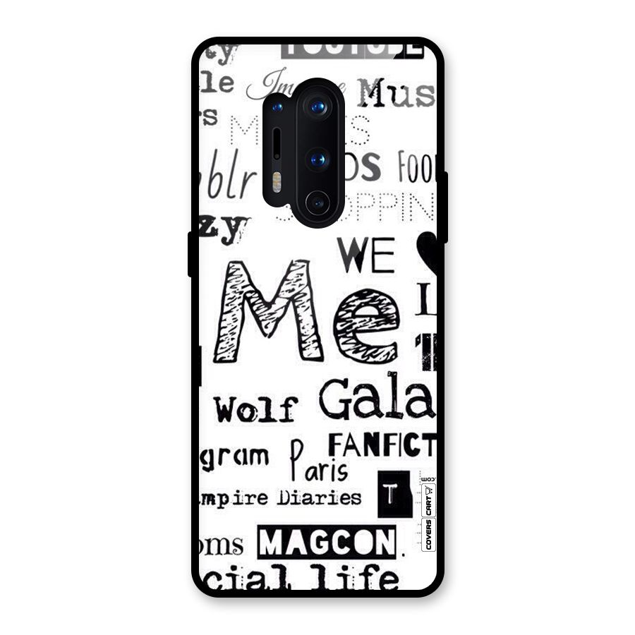 Love Things Glass Back Case for OnePlus 8 Pro