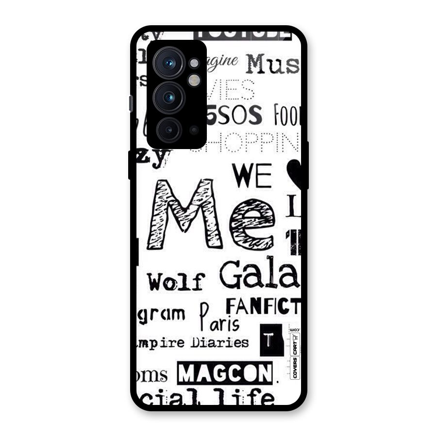 Love Things Glass Back Case for OnePlus 9RT 5G