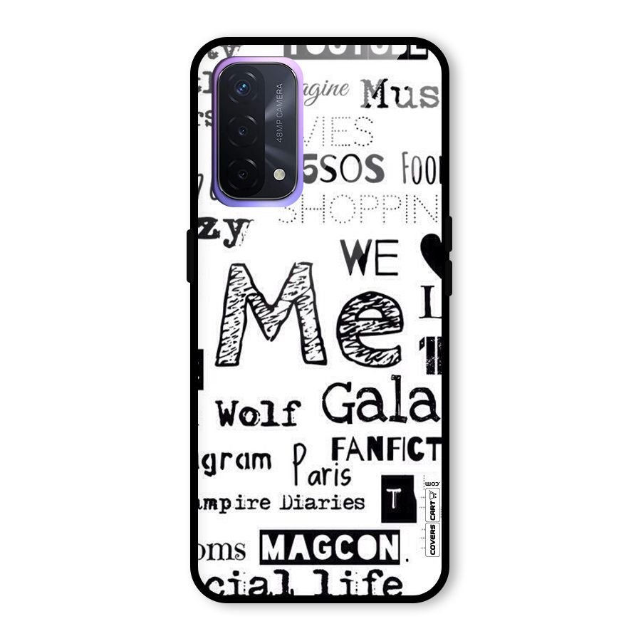 Love Things Glass Back Case for Oppo A74 5G
