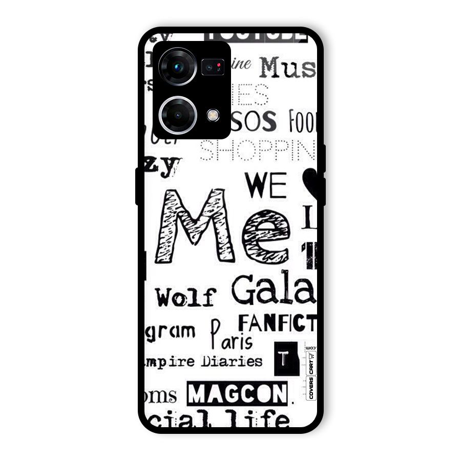 Love Things Glass Back Case for Oppo F21 Pro 4G