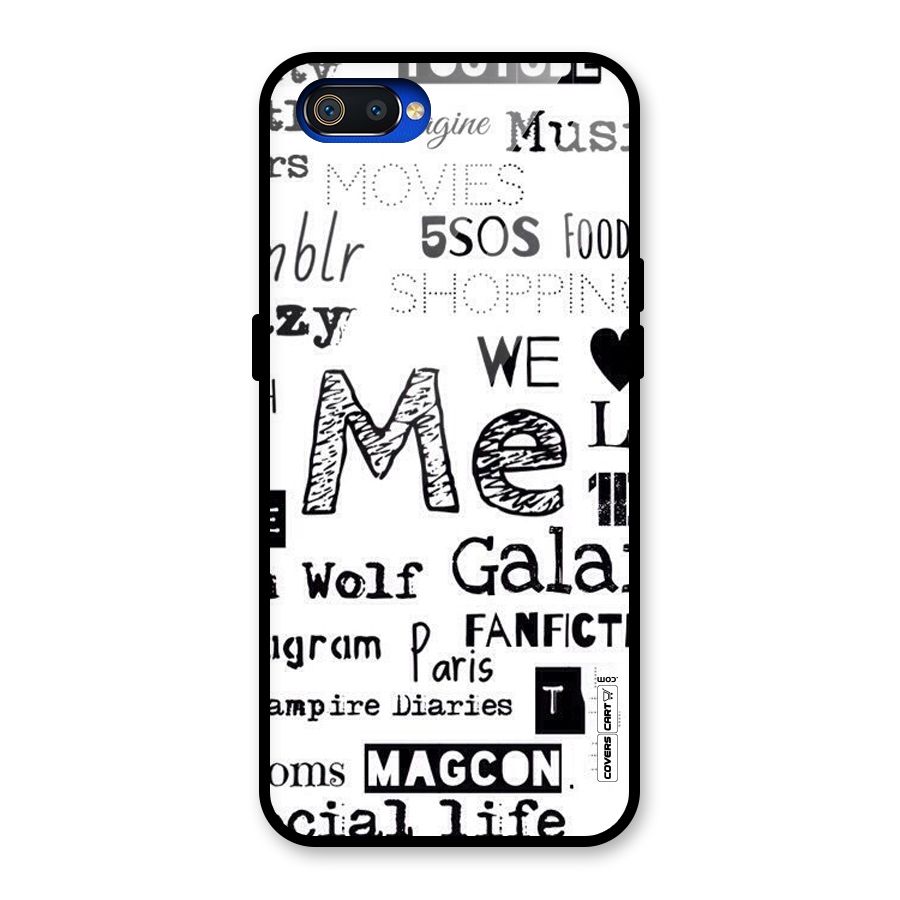 Love Things Glass Back Case for Realme C2