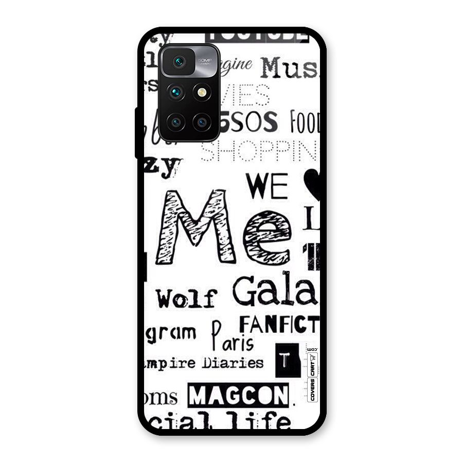 Love Things Glass Back Case for Redmi 10 Prime