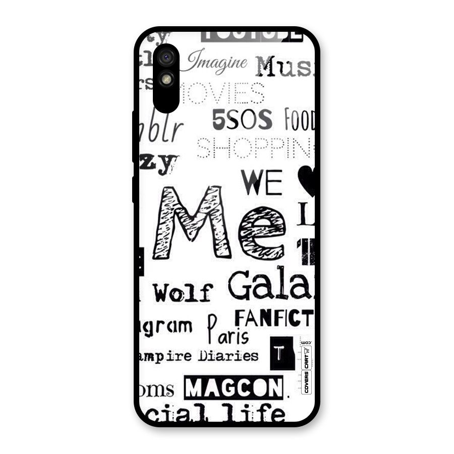 Love Things Glass Back Case for Redmi 9i