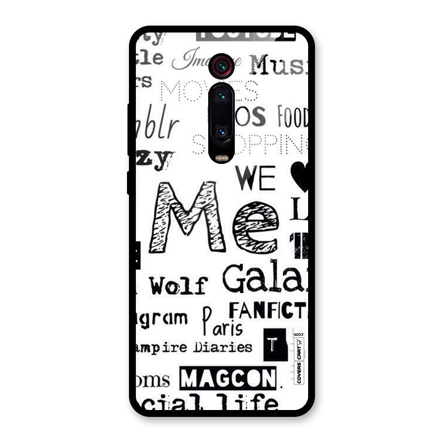 Love Things Glass Back Case for Redmi K20 Pro