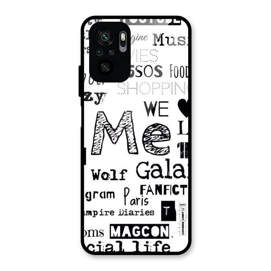 Love Things Glass Back Case for Redmi Note 10S