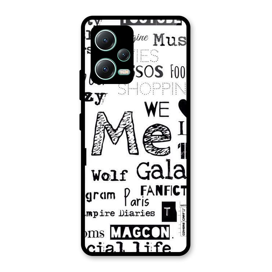 Love Things Glass Back Case for Redmi Note 12 5G