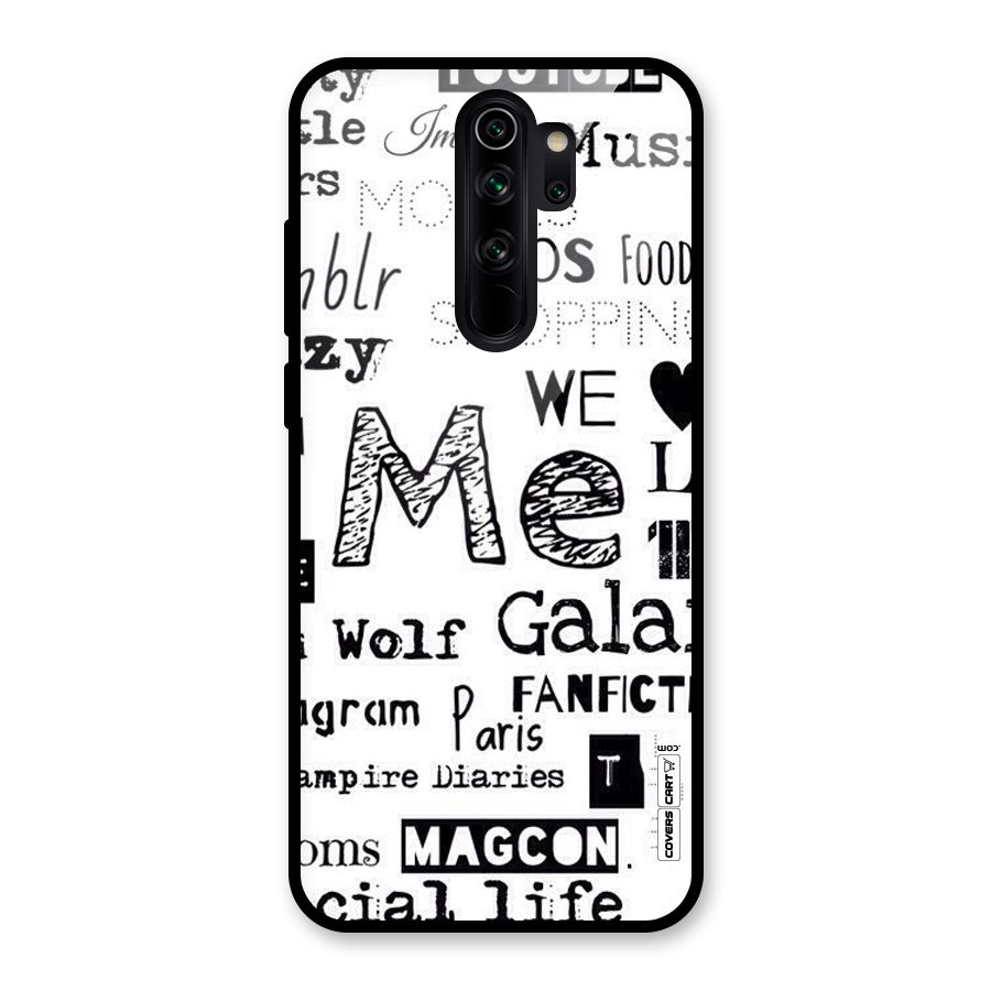 Love Things Glass Back Case for Redmi Note 8 Pro