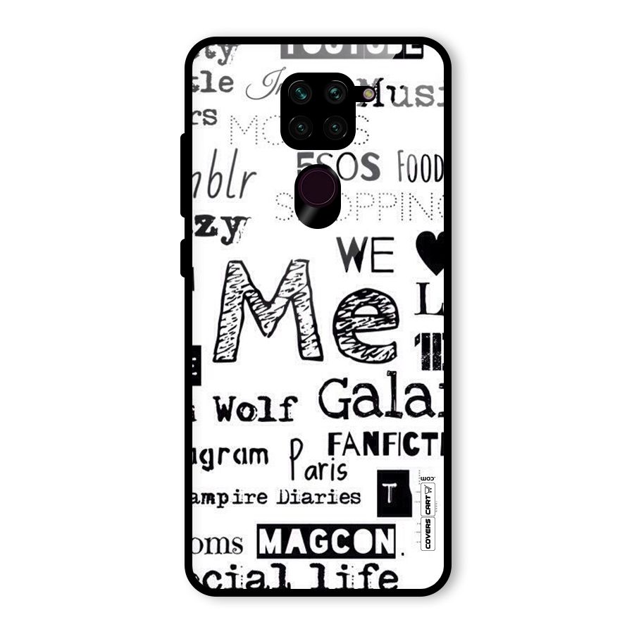 Love Things Glass Back Case for Redmi Note 9