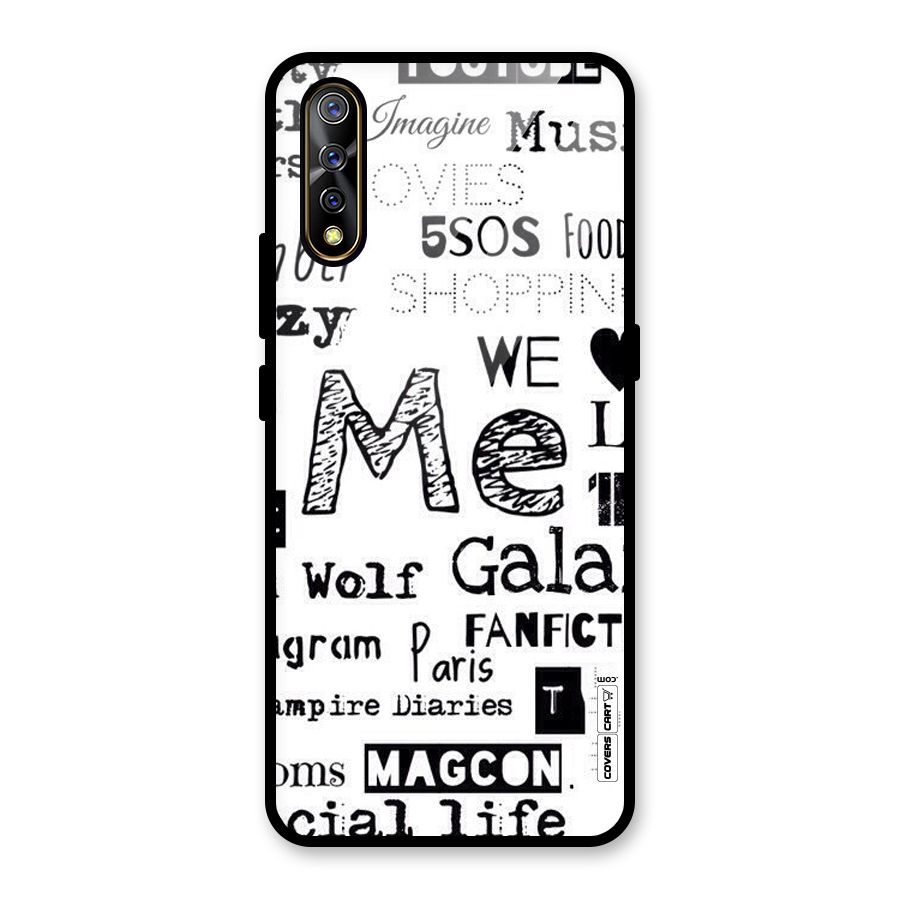 Love Things Glass Back Case for Vivo S1