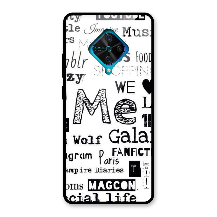 Love Things Glass Back Case for Vivo S1 Pro
