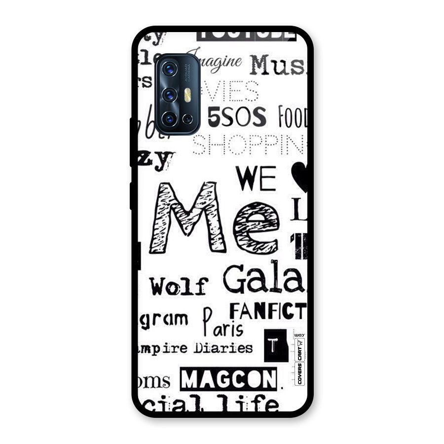 Love Things Glass Back Case for Vivo V17