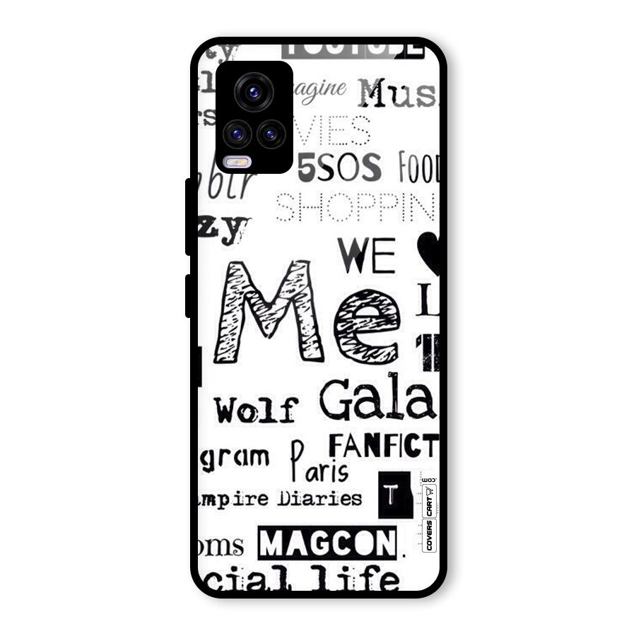 Love Things Glass Back Case for Vivo V20